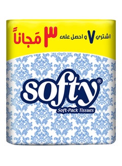 Buy 2 Ply Facial Tissue For Face And Hands 10 Pieces White 130 Sheets in Saudi Arabia