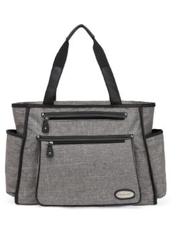 Buy Betty Diaper Bag With Changing Mat For Baby Essentials - Grey in UAE