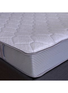 Buy Nature Latex With Pocket Spring Super King Mattress Medium Firm Feel White/Grey 200x200x25cmcm in UAE