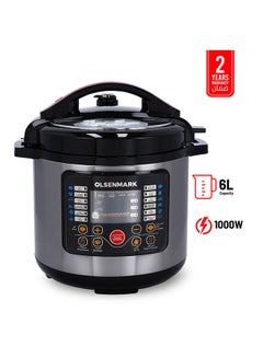 Buy Electric Digital Pressure Cooker 6 L 1000 W OMMC2436 multicolour in Saudi Arabia