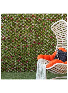 اشتري Artificial Willow Pvc Fence Green/Red 1000x2000cm في الامارات