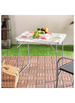 Buy Flora Picnic Folding Table L2020622 MultiColour 80x60x69cm in UAE