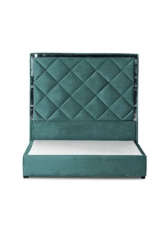 Buy Victoria Velvet Bed Frame Turquoise 200x150cm in Saudi Arabia