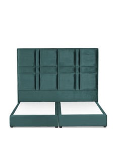 Buy Berlin Velvet Bed Frame Turquoise 200x140cm in Saudi Arabia