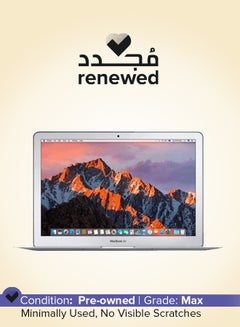 اشتري مُجدد - لابتوب ماك بوك آير A1466 (إصدار 2017) بشاشة مقاس 13.3 بوصة ومعالج إنتل كور i7/الجيل السابع/ذاكرة رام 8 جيجابايت/محرك أقراص SSD سعة 256 جيجابايت/بطاقة رسومات مدمجة سعة 1.5 جيجابايت اللغة الإنجليزية فضي في الامارات
