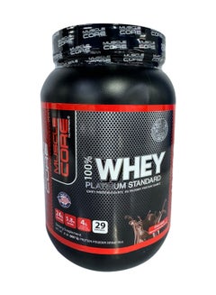 Buy Whey Platinum Standard Chocolate Whey Protein Isolate As Primary Protein Source 24G Protein, 5.8G Bcaas 29 Servings 907g in UAE