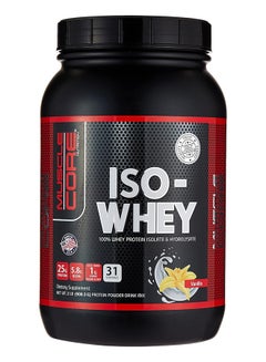 Buy Nutrition Iso Whey 100% Whey Protein Isolate And Hydrolysate Vanilla 908.3G in UAE