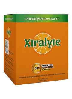 Buy Oral Rehydration Salt 10 Sachets 21g Orange - Electrolyte Powder in UAE