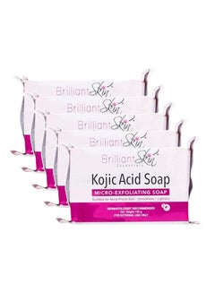 Buy 5-Piece Kojic Acid Micro-Exfoliating Soap 5 X 135grams in UAE
