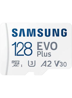 اشتري Evo plus 128GB microSD SDXC U3 class 10 A2 memory card 130MB/S Adapter 2021 MB-MC128KA/APC 128.0 GB في السعودية