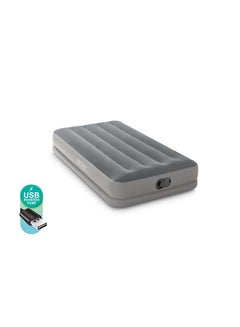 Buy Dura Beam Prestige Airbed With Fastfill USB Pump Queen Size PVC Light/Dark Grey in Egypt