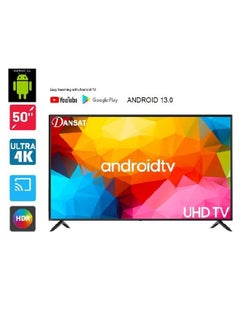 Buy 50-Inch Ultra HD 4K Smart ( Android 0.13 ) Television with Wallmount DTD5021BU DTD5022BU DTD50BU Black in Saudi Arabia