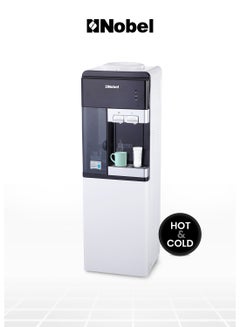 Buy 2 TAP Water Dispenser Free Standing with Bottom Storage Cabinet & Cup Storage, Hot And Cool Compressor Cooling NWD1605 White in UAE