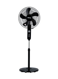 Buy 16" Stand Fan, Wide Oscillation, 5 Blades | Adjustable Height | 3 Speed Setting | Metal Safety Grill | Ideal for Home, Office, Restaurant 50 W GF9615 Black in UAE