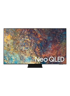 اشتري تلفزيون ذكي بجودة 4K وتقنية Neo QLED ومقاس 98 بوصة لعام (2022) QA98QN90AAUXZN أسود تيتان في الامارات