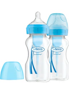 Buy 9 Oz/270 Ml Anti-Colic Pp W-N Options+ Bottle, Blue, 2-Pack in UAE
