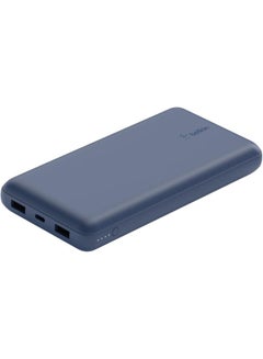 Buy BoostCharge 20000mAh Power Bank - Fast Charge 3 Ports USB-C 1x, USB-A 2x For Apple iPhone 15 / 14 Or Older, Google, Samsung, Huawei, iPad Pro/Air/Mini, Airpods, Macbook Blue in Saudi Arabia