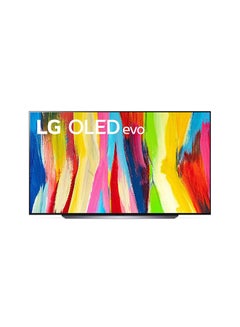 اشتري تلفزيون OLED إيفو مقاس 83 بوصة من سلسلة C2 بشاشة بتصميم سينمائي بجودة 4K وتقنية HDR ونظام ويب22 وتقنية الذكاء الاصطناعي ثين كيو وميزة تعتيم البكسل (إصدار 2022) OLED83C26LA أسود في الامارات