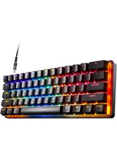 Buy SteelSeries Apex Pro Mini Mechanical Gaming Keyboard – World’s Fastest Keyboard – Adjustable Actuation – Compact 60% Form Factor – RGB – PBT Keycaps – USB-C in UAE