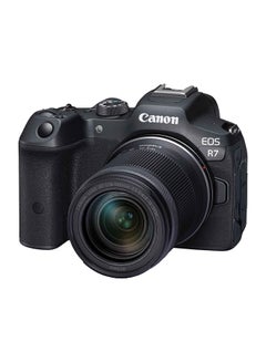 اشتري كاميرا كانون EOS R7 بدون مرآة مع عدسة 18-150 ملم في الامارات