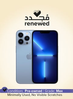 Buy Renewed - iPhone 13 Pro 128GB Sierra Blue 5G With Facetime - International Version in UAE