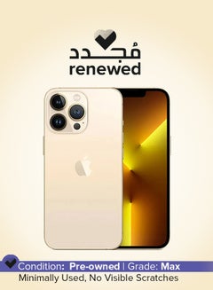 Buy Renewed - iPhone 13 Pro Max 512GB Gold 5G With Facetime - International Version in UAE