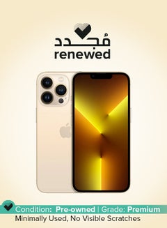 Buy Renewed - iPhone 13 Pro Max With Facetime 256GB Gold 5G in UAE