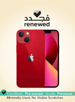 Buy Renewed - iPhone 13 Mini With Facetime 128GB Red 5G in UAE