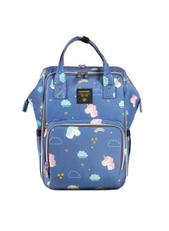 Buy Stylish Diaper Travel Backpack XL wt Stroller Straps And Changing Pad - Unicorn Blue in Saudi Arabia