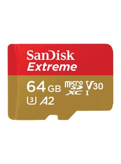 Buy Extreme microSDXC Card UHS-I A2 V30 U3 C10 - 170/80 MB/s 64 GB in Saudi Arabia