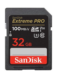 اشتري بطاقة Extreme PRO SDHC سعة 32 جيجابايت + RescuePRO Deluxe، بسرعة تصل إلى 100 ميجابايت/ثانية، UHS I، الفئة 10، U3، V30 SDSDXXO 032G GN4IN، أسود في مصر