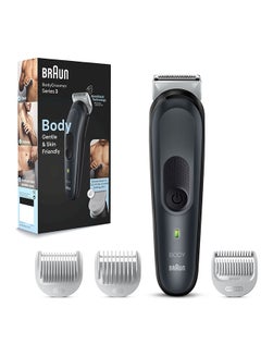 Buy Body Groomer 3 Full body with SkinShield technology, Sensitive Comb, NiMH battery with 80min runtime, waterproof & 3 tools - BG 3340 Multicolor in Saudi Arabia