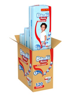 Buy Pants, Size 6, Xxl, Jumbo Pack, 120 Diapers in UAE