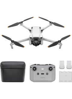 Buy Mini 3 Fly More Combo Plus Lightweight And Foldable Mini Camera Drone, 4k HDR Video, 51-min Flight Time, True Vertical Shooting, Gray, MOIAT Certified - UAE Version With Official Warranty Support in UAE