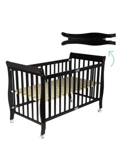 اشتري Wooden Foldable Baby Crib 129x69x96 Cm 0 To 4 Years في الامارات