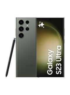 Buy Galaxy S23 Ultra 5G Dual SIM Green 12GB RAM 256GB  - Middle East Version in UAE