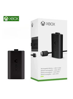 اشتري مجموعة أدوات Xbox Play and Charge Kit القابلة لإعادة الشحن مع كابل USB من النوع C باللون الأسود أسود في مصر