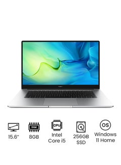 Buy MateBook D 15 Laptop With 15.6-Inch Full HD Display, Core i5-1155G7 Processor/8GB RAM/256GB SSD/Windows 11 Home/ English/Arabic Mystic Silver in UAE