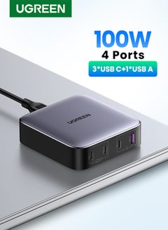 Buy Nexode GaN 100W Laptop USB C Charger 4 Port Desktop Wall Charger Type C Power Adapter UK Plug Desktop USB Charging Station For MacBook Pro Air Lenovo Dell iPhone 16 15 Pro Max Galaxy S24 S23 Ultra Grey in Egypt