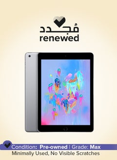 Buy Renewed - Ipad 6 (2018) 9.7-Inch 2GB RAM 32GB Wifi Space Grey in Saudi Arabia