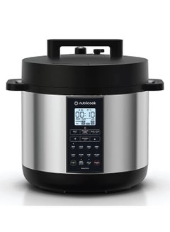 Buy Aluminium Smart Pot 2 Prime 9 Appliances In 1 Pressure Cooker/Sauté Pot/Slow Cooker/Rice Cooker/Cake Maker/Steamer/Yogurt Maker And Food Warmer 8 L 1200 W SP208P Silver in UAE