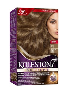 Buy Koleston Supreme Hair Color 7/1 Medium Ash Blonde in UAE