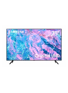 اشتري Samsung 75 Inch Crystal UHD 4K Smart TV 2023 75CU7000 Black في الامارات