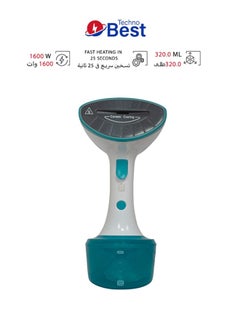 Buy Handheld Iron Steamer 320 ml 1600 W BGS-001 Blue in Saudi Arabia