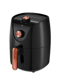 Buy 2.5 Ltr Hot Air Fryer, Temperature Control, 30-Min Timer, Non-Stick Safe Rack, Overheating Protection, Cool Touch Handle, Non-Slip Feet 2.5 L 1200 W AF 4302 Black in UAE