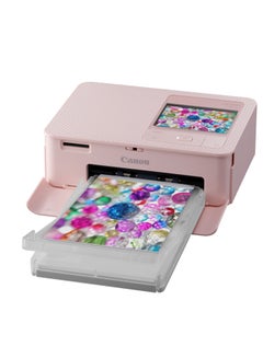 Buy SELPHY CP1500 Compact Portable Photo Printer Photos, Collages and Stickers | Wi-Fi & Direct printing | Smart Devices, Computers, Cameras, SD Card and USB-C Flash Drives (Upgraded CP1300 Model) Pink in UAE