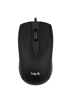 اشتري MS871 Wired USB Mouse ,1200 DPI With Multi Hand Using, Black في مصر