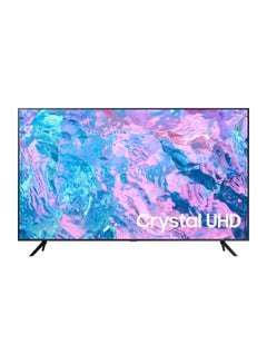 Buy 75 Inch Smart TV, Crystal UHD, Black, 2023, Crystal Processor 4K, Smart Hub, Object Tracking Sound Lite UA75CU7000UXSA/UA75DU7000UXSA Black in UAE
