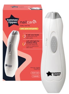 Buy Electric Baby And Toddler Nail File Trimmer For 0 Months+ White in UAE