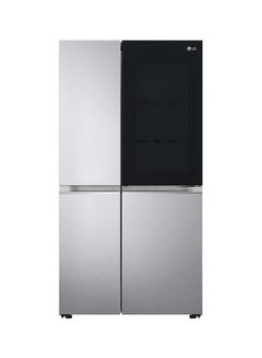 Buy Side By Side Refrigerator 18.4Cu.ft, Freezer 9.7Cu.ft, Inverter Linear, Wifi LS32HJBVLV Platinum Silver in Saudi Arabia